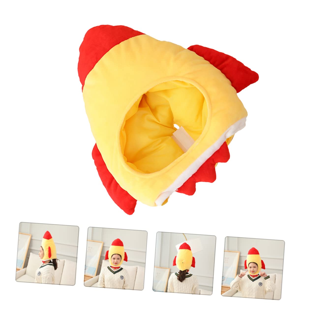SOIMISS 2piezas Divertido Sombrero De Fiesta Amarillo Accesorio De Fotografía Creativo y Prop Para Disfraces Para Eventos y Celebraciones