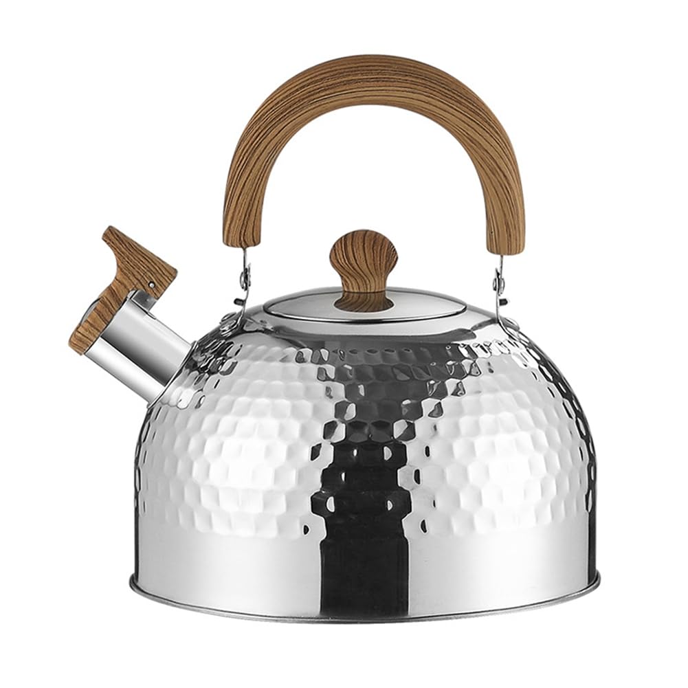 CTRLZS 3L Whistle Teapot Large Capacity Vintage Kettle Suitable for Kitchen, Gas Stove, Induction Cooker A