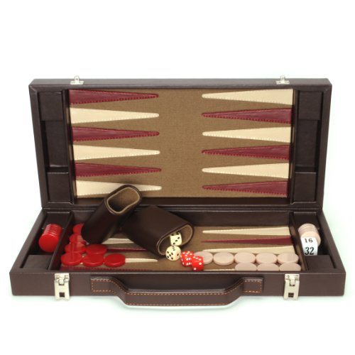Tablero de Backgammon de Estilo Mapa Magnético WE Games con Correa de