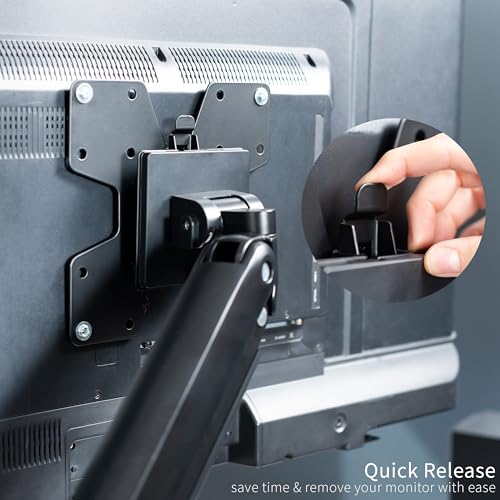 Image of VIVO Large Adapter VESA Mount Quick Release Bracket Kit, Stand Attachment and Wall Mount Removable VESA Plate for Easy LCD Monitor and TV Screen Mounting, STAND-VAD2H