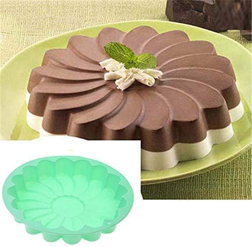 Silicone Lar Cake 23 CM/9 Inch Random Color Flower Shaped