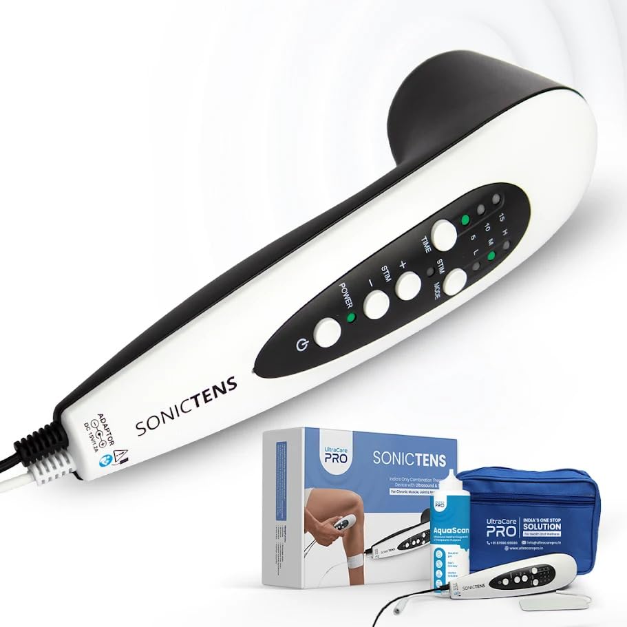 UltraCare PRO SONICTENS - Advanced Ultrasound And TENS Combination Pain Relief Massager For Arthritis, Shoulder, Back, All Kind Of Joint Pain (1 Year Warranty)