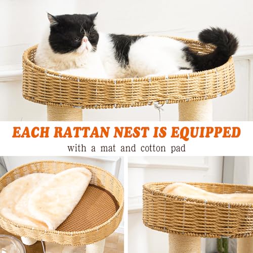 Árbol moderno para gatos grandes de 3 niveles miniatura 3