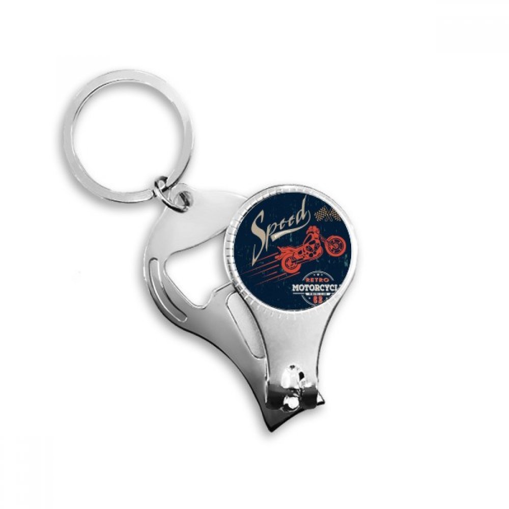 Porte-clés mécanique pour moto accessoire métal motard avec anneau fendu