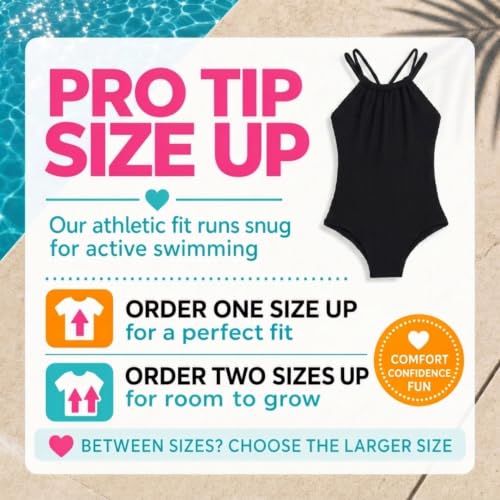 Image of Kanu Surf Girls Jasmine Beach Sport Halter One Piece Swimsuit