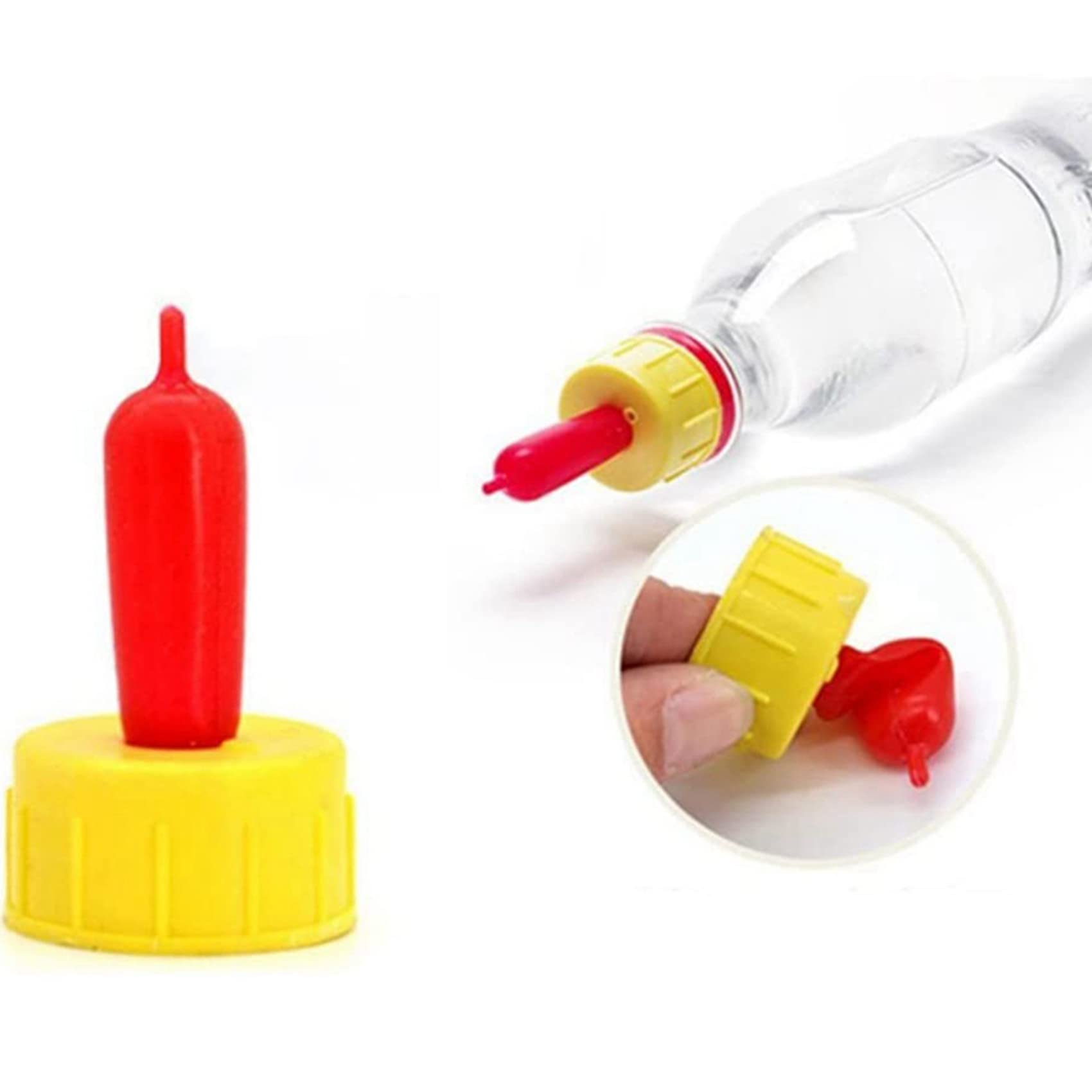 200 Piezas Serie Cordero Especial Pezón Bebedor de Leche de Cabra Bebida Pezón Látex Pezón Flexible Alimentación Huérfano Cordero Perro Ternera