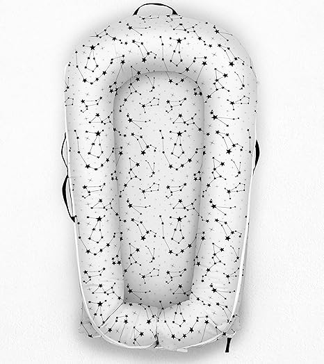 Newborn Lounger Cover for DockATot Deluxe | 100% Cotton Baby Lounger Extra Cover Hypoallergenic Infant Baby Nest Replacement Cover for DockATot Docks Deluxe+ (Cover Only)