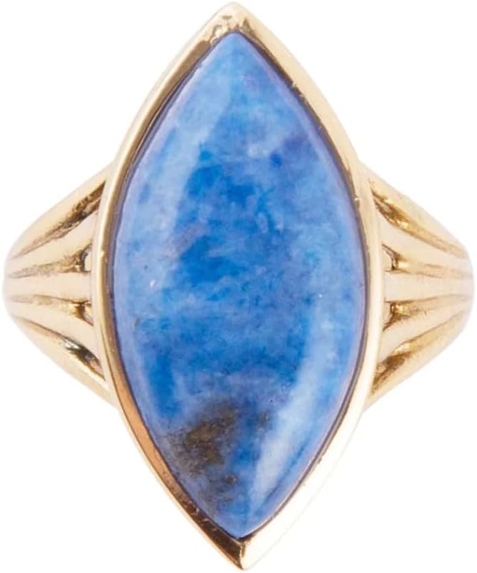 Barse Jewelry Blue Lapis Golden Spark Ring