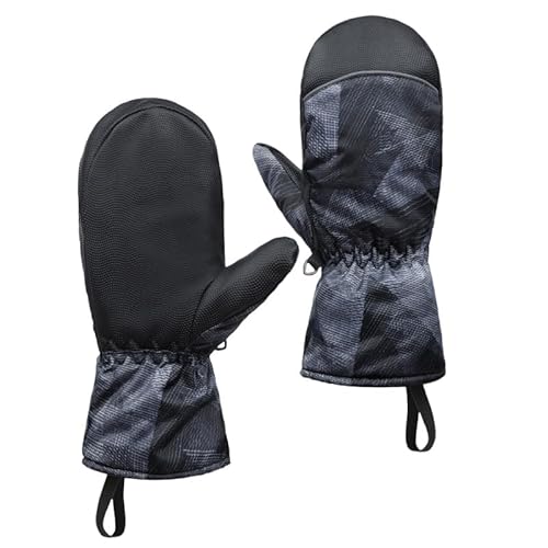 HUBGFEQ Professional Ski Gloves Ultralight -30 Degree Thicken Warm Winter Fleece Mitten Waterproof Snowboard-9-Xl