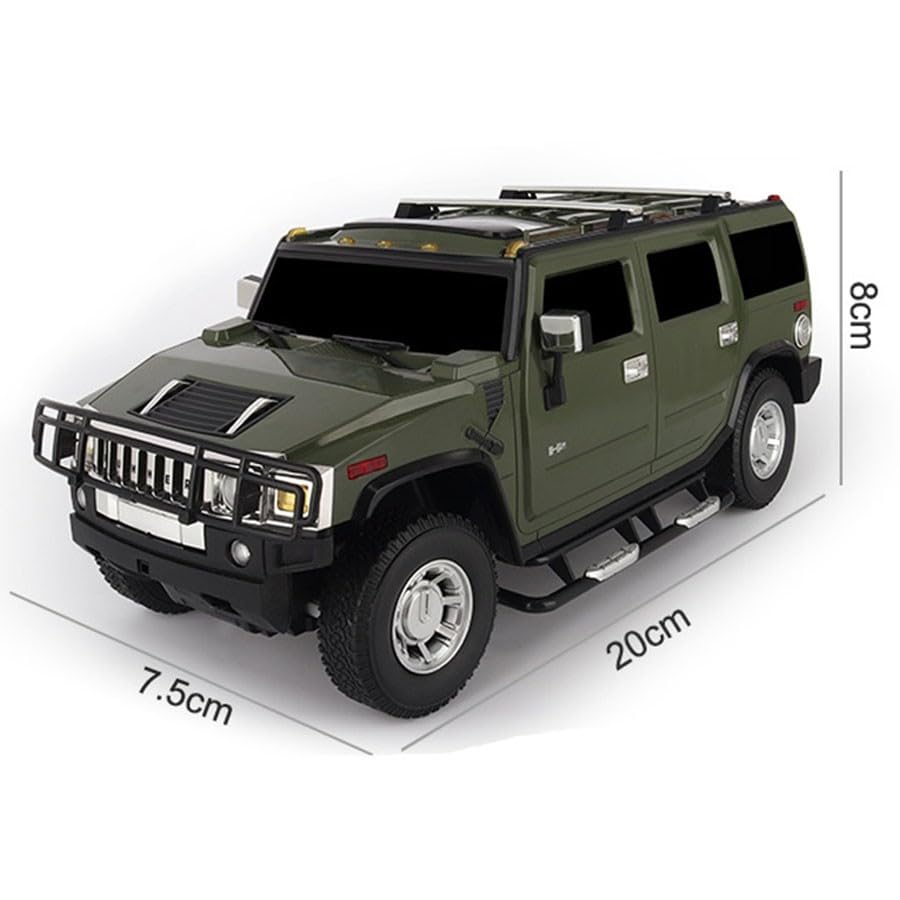 Auto radiocomandata per adulti, modellini di auto radiocomandate, scala 1:24, giocattolo con licenza ufficiale, auto da drift con fantastiche luci a LED, regalo di compleanno(Green)