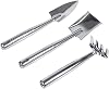 Hand Shovel Scoop, Gardening Tool, 3 Pieces, Garden Making Hand Tools, Transplanting Scoop, Stainless Steel, Garden Supplies, Scoop Stainless Steel