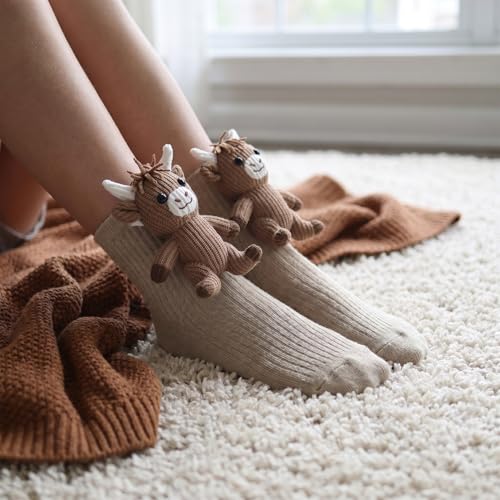 Image of Kid's 3D Animal Anti Slip Floor Socks | Cute, Creative Gifts，Hugging Design,Fun Holiday Gift