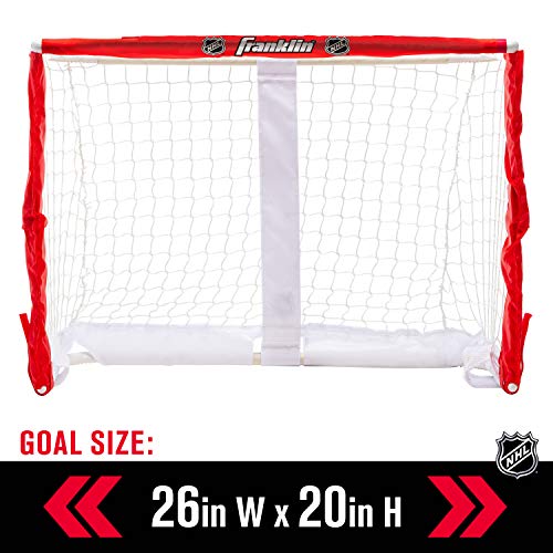 Franklin Sports Knee Hockey Goal Set - Mini Hockey Goal Set - Kids Hockey Set - Easy Transport With Exclusive Fold-N-Go Design - Nhl - Great For Kids #TOP2