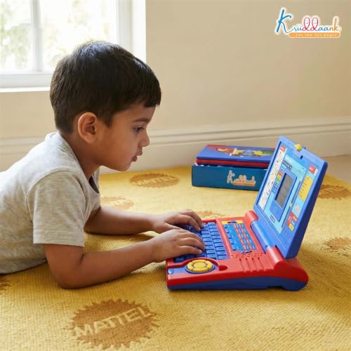 Image of Avengers Educational Laptop for Kids, 20 Learning Activities for 3+ Year Old Boys, Interactive Toy for Alphabet, Numbers, Math, Music & Logic, Memory Skill Development, Birthday Gift - Red