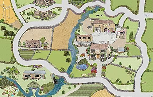 Sally's Farm Activity Play Mat - Pretend Play, Role-Play, Teach & Learn (100 x 65 cm)