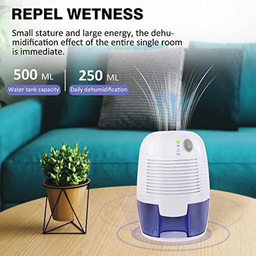 215 Sq. Ft Small Dehumidifier Electric Petite Dehumidifier, For High Humidity In Home, Bathroom, Bedroom, Office, Basements, Wardrobe Closet #TOP2