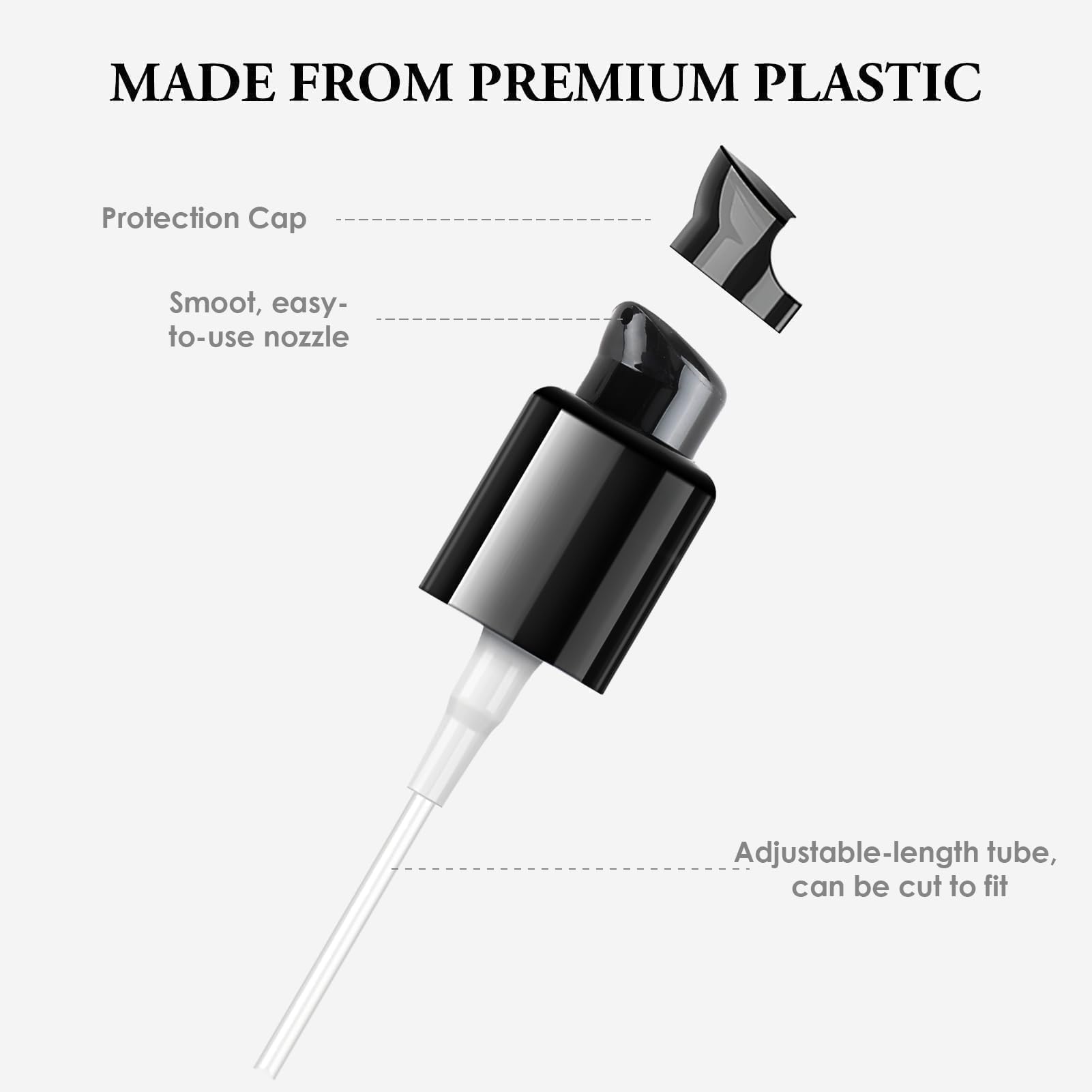 2 Pcs Pompe di Ricambio per MAC e Estée Lauder Fondotinta, Teste della Pompa per Fondotinta Cosmetica, Pompe di Plastica Ideali per Trucco e Viaggi