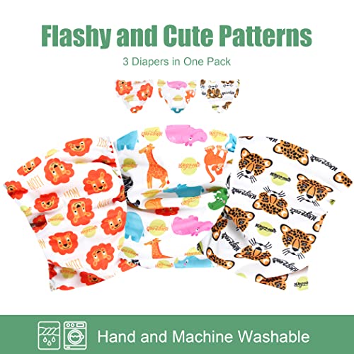 Image of Wegreeco Washable Male Dog Belly Band (Stylish Pattern)- Pack of 3 - Washable Male Dog Belly Wrap, Dog Diapers Male (M, Magic)