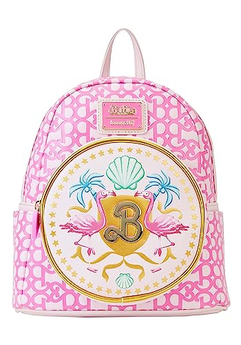 Loungefly Barbie The Movie Logo Double Strap Mini Backpack