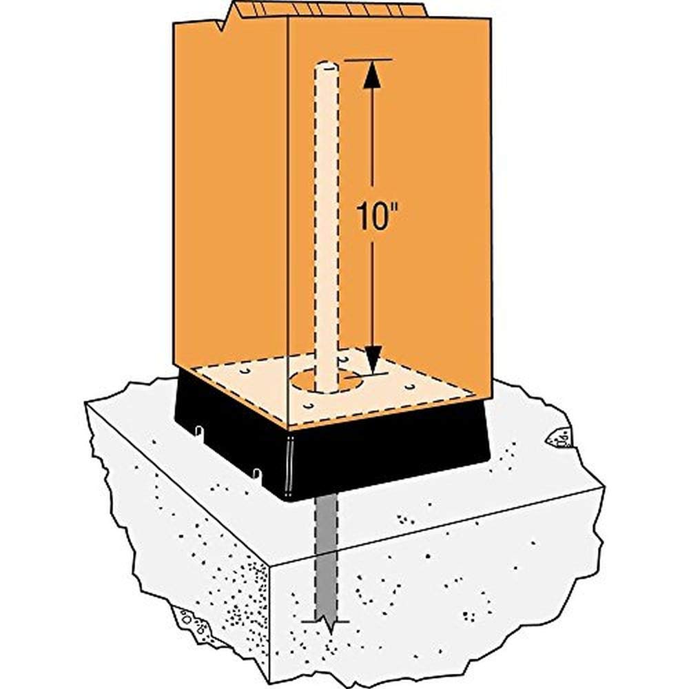 Amazon.com: Simpson Strong Tie CPS4 4X Composite Plastic Standoff