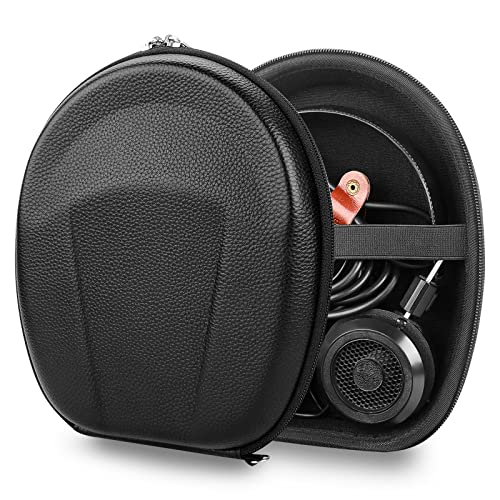 Geekria Shield Estojo para fones de ouvido compatível com Grado SR325e,SR225x,SR125,SR80,SR60,RS2,RS1,estojo rígido de substituição para viagem, bolsa de transporte com armazenamento de cabos(preto)