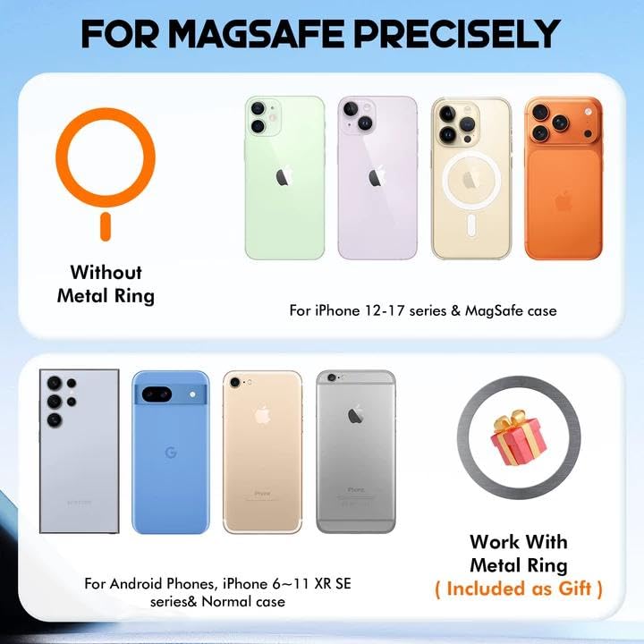 Ktryman Magnetic Car Mount – 360° Rotating Suction Cup for MagSafe iPhones — view 6