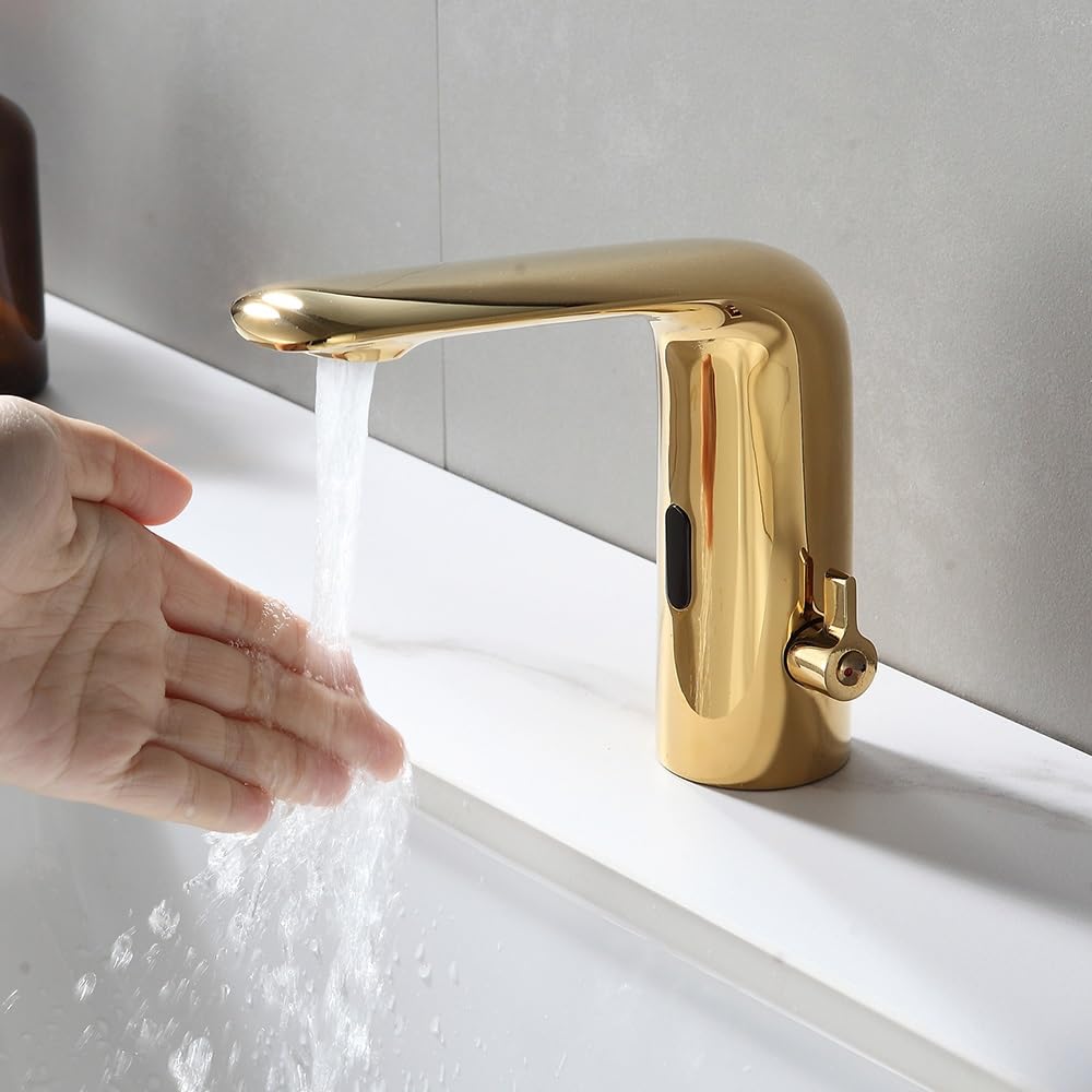 Grifo de fregadero inteligente automático para un baño moderno y lavabo libre de contacto