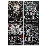 Gods & Monsters Series 1-4 Books Collection Set By Amber V. Nicole (The Book of Azrael, The Throne of Broken Gods, The Dawn of the Cursed Queen & The Wrath of the Fallen)