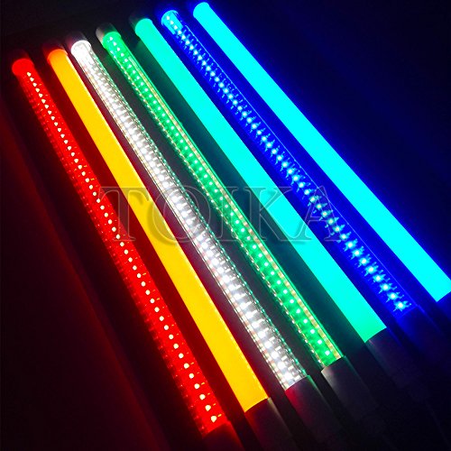 (25 Pack) Led Color Waterproof Tube Light 2Ft 20W 600Mm, Clear Cover, T8 Led Tube Lamp Outdoor Neon Light Holiday Light Bulb，Fluorescent Tube Replacement，For Shop Bar Hotel Home Or Dj Stage (Pink) #TOP1