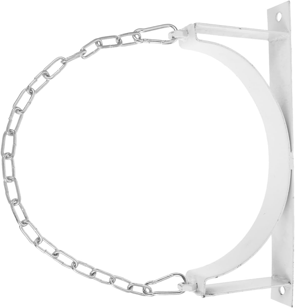 OUNONA Gas Cylinder Wall Bracket Sturdy Propane Tank Holder with Safety Chain for Oxygen Tanks and Rv Use Fixed Support for Secure Mounting