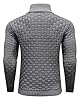 LIAMERHE Men's Jumpers Casual Knitted Sweaters Crew Neck Warm Long Sleeve Winter Pullover Comfort Stand Collar Golf Tops Jumper for Men Grey XXL #3