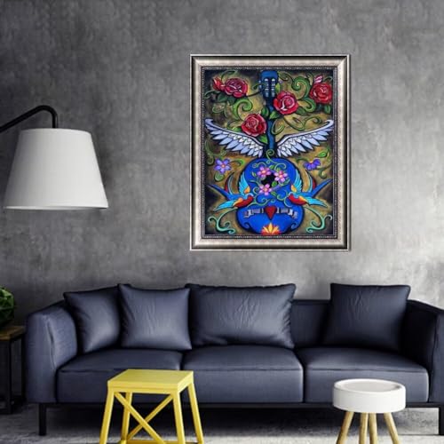 Artisanat d'art diamant pour adulte : décoration murale salon DIY 90x100
