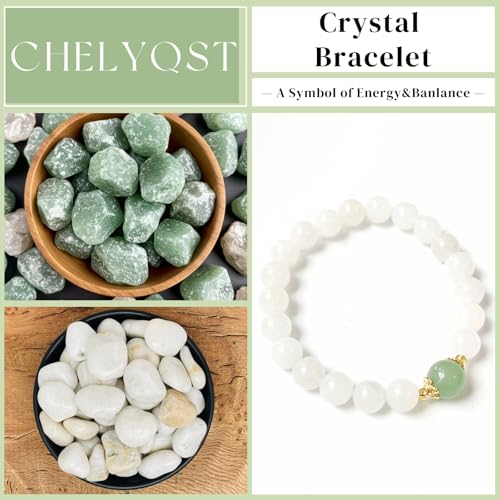 Beaded Bracelets for Women,Stretch Healing Crystal Bracelet Natural Stone Gemstone Jewelry Gifts4