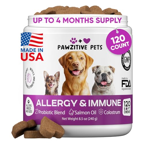 Dog Allergy Relief Chews for Itchy Skin - Seasonal and Food Aller...