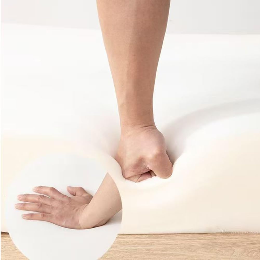Espuma para Tapicería Blanco, Plancha de Espuma a Medida Densidades 50kg/m³, Espuma Multiusos para Tapizar, Ideal Como Repuesto de Cojín de Sofá, Asientos (Espesor 8-120x40cm)