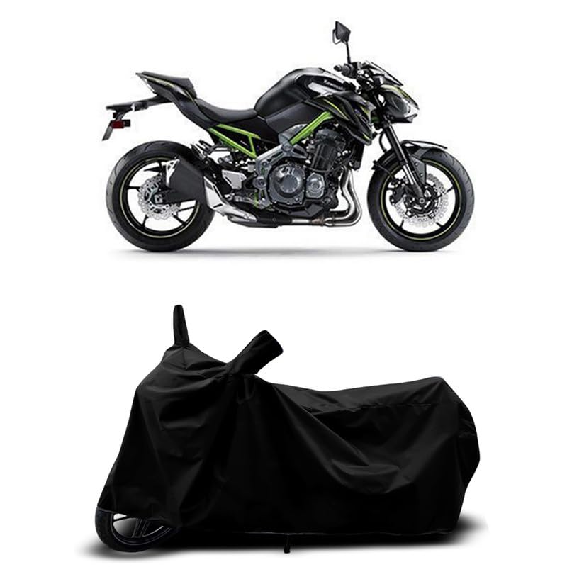 Image of DUFFEL-All Two Wheeler Bike /Scooty Body Cover Used for Kawasaki Z900 Heat Protectio /Water Resistance /UV-Rays /Birds Dropping /Scratchproof /Dust Proof /Waterproof All Variants [Black]