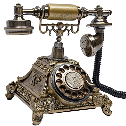 Teléfono Vintage con Disco Rotatorio y Cable, Diseño Retro miniatura 7