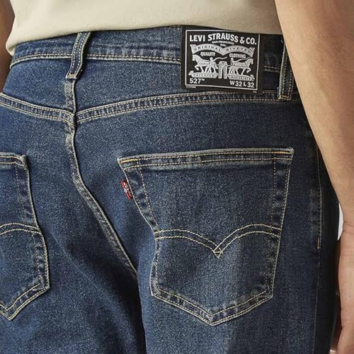 Image of Levi's Men's 527 Dark Indigo Bootcut Fit Mid-Rise Jeans
