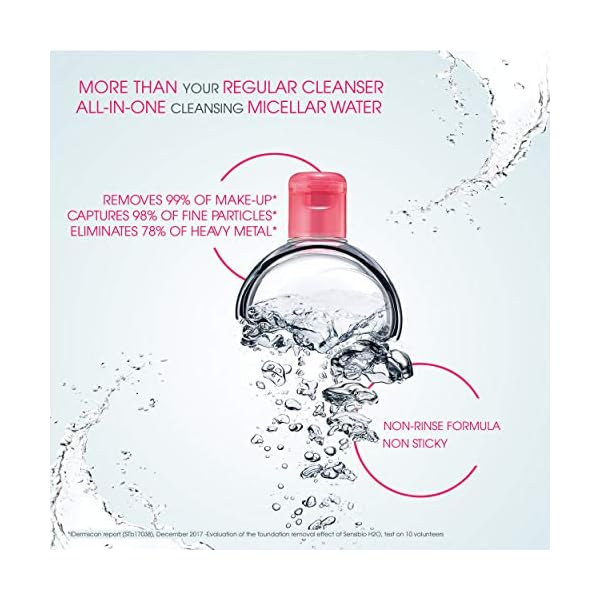 Bioderma - Sensibio H2O - Micellar water makeup remover, 33.4 Fl Oz