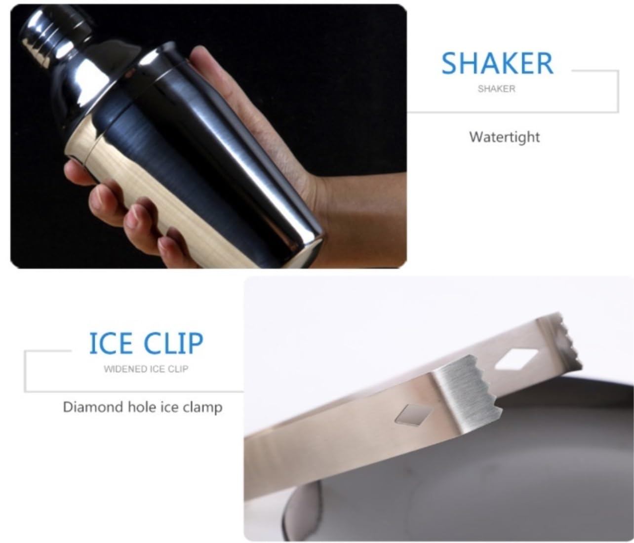 Set di Shaker for Cocktail in Acciaio Inossidabile, Set da Barman Boston da 20 Pezzi, Set da Bar Professionale for miscelare Bevande, casa, Bar, Feste(750ml)