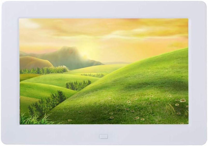 Cadre photo numérique HD 15,6 pouces blanc avec lecteur vidéo