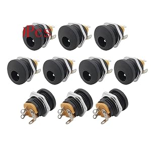 ROBAUN 5,5x2,1mm DC Stromstecker 10 Stücke