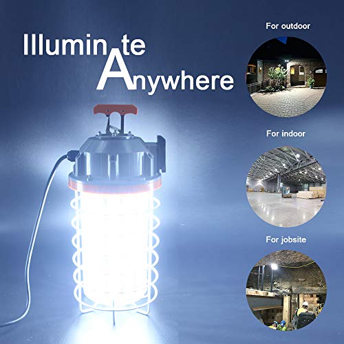Ns Led Temporary Work Light 150W Daylight White 5000K 24250 Lumens Led High Bay Construction Lights With Hook, Portable Link-Able Durable Led Job Site Lighting For Indoor And Outdoor Area Lighting #TOP5