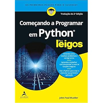 Capa do livro Começando a Programar em Python Para Leigos
