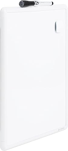 Miniatura 3 de U Brands Contempo - Pizarra magnética de borrado en seco, 11 x 14 pulgadas, marco blanco y tablero magnético de borrado en seco, 8.5 x 11 pulgadas,