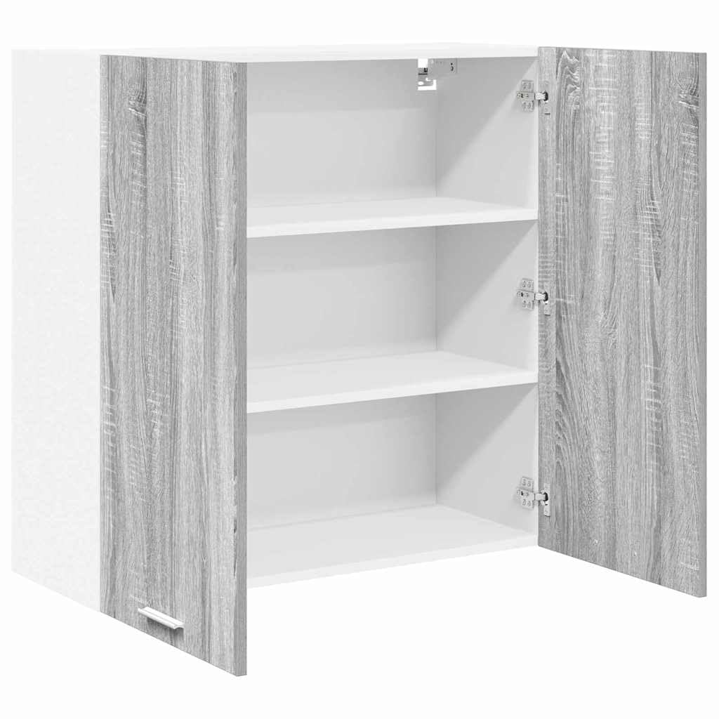 vidaXL Mueble Colgante con Almacenamiento Gris Sonoma 80 x 31 x 80 cm, Armario de Cocina Moderno, diseño Rectangular, Gran Espacio, Materiales Resistentes, Estilo contemporáneo, soluciones de hogar