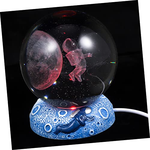 Tofficu Lámpara De Bola De Cristal Led De Colores Decoración De Hogar y De Escritorio