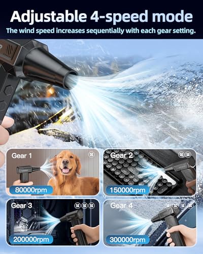 Blast Away the Dust: The Ultimate Guide to the 300000RPM Electric Air Duster!