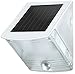 Produktbild 4er Set: Brennenstuhl Solar LED-Wandleuchte SOL 04 plus IP44 mit Infrarot-Bewegungsmelder 2xLED Grau-Weiß, 1170870