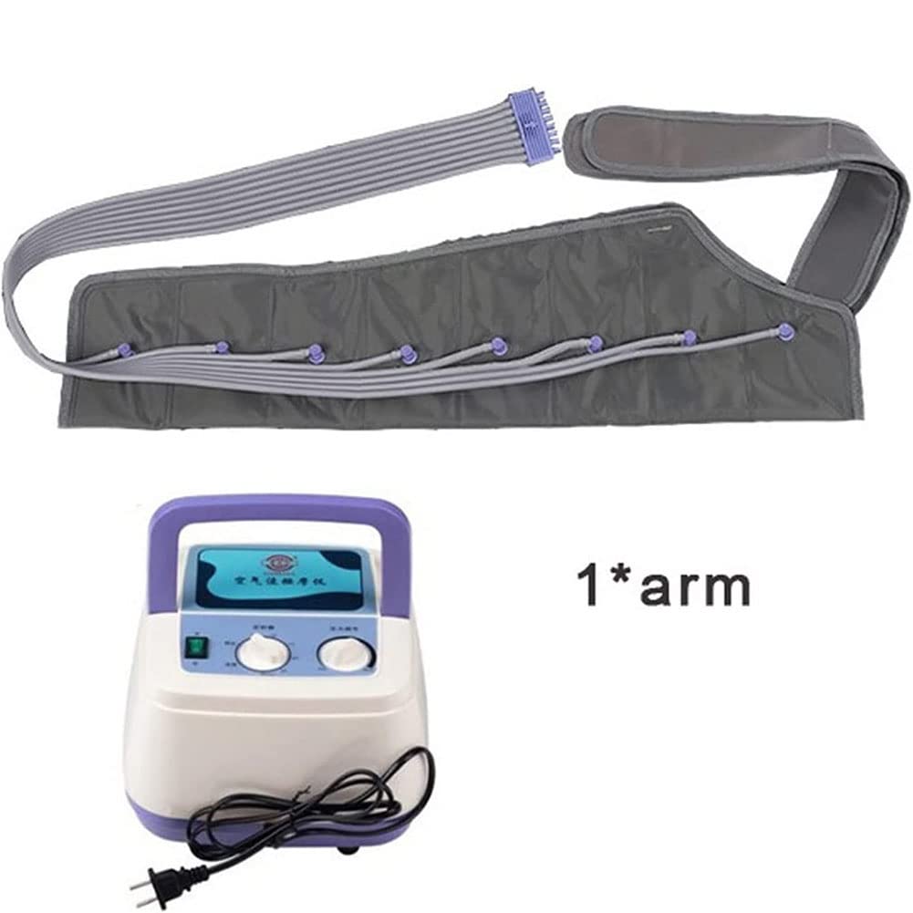 Elektrisches Massagegerät für Lymphdrainage 6 Hohlräume Luftkompression Bandagen für Beine Arme und Füße Knöchel Waden Entspannung Blutzirkulation Rehabilitation Dr